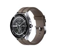 Xiaomi Watch 2 Pro - Silver Case with Brown Leather Strap