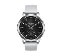 XIAOMI Watch S3 Smartwatch Edelstahl Fluorkautschuk, 22 mm, Silver