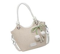XIAOQENAN Moderne Premium-Schultertasche für Damen, leicht, mit verstellbaren Abendtaschen, beige, Talla única, Mass Beauty