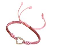 XIAOQENAN Stilvolle Armbänder, gewebtes Armband, Schmuck für Frauen, mit Herz-Design, tragbar, Partyzubehör für Damen, One Size, Wie beschrieben