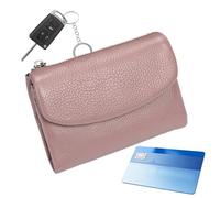 XIAOXIAOYU Damengeldbörse - Reisebrieftasche aus Leder mit Reißverschlusstaschen, dünne und tragbare Geldbörse für Karten, ideal für geliebte Menschen, Rosa, Se référer au descriptif, Siehe