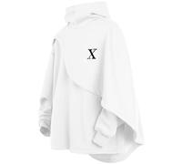 XIAOYAO Herren Poncho Cape Hoodie Techwear Kapuzenpullover Hip Hop Long Sleeve Streetwear Casual Rollkragen Pullover