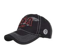 XibeiTrade USA Eagle Baseball Cap Herren Damen Baumwolle Casual Hat Gr. M, Schwarz