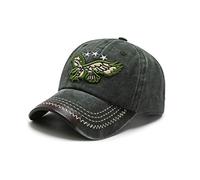 XibeiTrade Vintage Eagle Baumwolle Baseball Cap Damen Herren Sport Outdoor Casual Sonnenhut Gr. M, grün