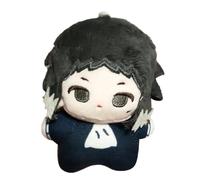Xinchangda BSD Akutagawa Ryunosuke Plüschfigur Anime Akutagawa Ryunosuke Plüschkissen PP Baumwolle Anhänger Schlüsselanhänger Weicher Charakter Rucksack Charm Cartoon Mini Plushies Schlüsselanhänger