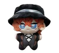 Xinchangda BSD Nakahara Chuuya Plüschfigur Anime Nakahara Chuuya Plüschkissen PP Baumwolle Anhänger Schlüsselanhänger Weicher Charakter Rucksack Charm Cartoon Mini Plushies Schlüsselanhänger