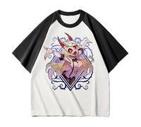 Xinchangda Hazbin Hotel Anime T Shirt Alastor/Angel Dust/Vaggie/Charlie Morningstar Anime Sommer Kurzarm T-Shirt Casual Tops Manga Geschenke