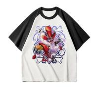 Xinchangda Hazbin Hotel Anime T Shirt Alastor/Angel Dust/Vaggie/Charlie Morningstar Anime Sommer Kurzarm T-Shirt Casual Tops Manga Geschenke