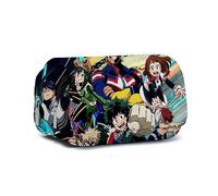 Xinchangda My Hero Academia Federmäppchen Anime Cartoon MHA Federmäppchen Große Kapazität Stifttasche Studenten Schreibwaren Tasche für Schüler Teenager, Typ9, 22*12*9CM