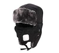 XINCHIA Unisex Kinder Winter Trappermütze Thermofell Gefüttert Wintermütze mit Ohrenklappen Wasserdicht Outdoor Skimütze Warme Russische Skimütze mit Warmem Dickem Lammwollfutter für Jungen und