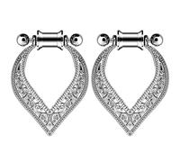 XINHE 2 STK Chirurgische Stahlohrringe Messgeräte Tunnel Ohrstöpsel-Kit Dangle Ear Ohrplugs Stretching-Kit Piercing Ohr Plug 4Mm - 30Mm,A2,4mm