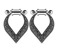 XINHE 2 STK Chirurgische Stahlohrringe Messgeräte Tunnel Ohrstöpsel-Kit Dangle Ear Ohrplugs Stretching-Kit Piercing Ohr Plug 4Mm - 30Mm,A1,5mm