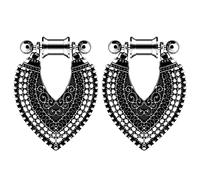 XINHE 2 STK Chirurgische Stahlohrringe Messgeräte Tunnel Ohrstöpsel-Kit Dangle Ear Ohrplugs Stretching-Kit Piercing Ohr Plug 4Mm - 30Mm,D3,18mm