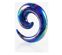 XINHE Ear Gauge Stretching Kit Ohr Bahre Ohr Expander Verjüngt Tunnel Spirale Schnecken Ohr Stretching Piercing Set 2 Stücke,03,4mm