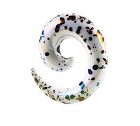 XINHE Ear Gauge Stretching Kit Ohr Bahre Ohr Expander Verjüngt Tunnel Spirale Schnecken Ohr Stretching Piercing Set 2 Stücke,06,12mm