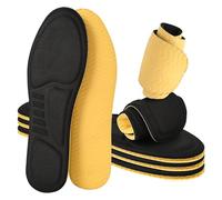 XINIFOOT 3 Paar 3D-Schwamm-Schuheinlagen für Damen und Herren, Ersatz-Einlegesohlen für Arbeitsstiefel, Laufschuhe, stoßdämpfend für Fußschmerzlinderung, Komfort, atmungsaktive Innensohlen