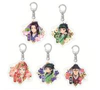 Xinnice Anime Acrylic Keychain Maomao Anhänger Jinshi Anime Rucksack Schlüssel Zubehör Schlüsselanhänger Set Dekoration für Autoschlüssel 5PCS