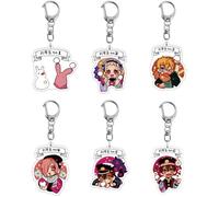 Xinnice Anime Acrylic Keychain Yugi Amane Anhänger Yahiro Nene Rucksack Schlüssel Zubehör Schlüsselanhänger Set Dekoration für Autoschlüssel 6PCS