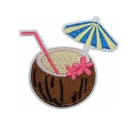 Xinsheinelry Bestickter Aufnäher zum Aufbügeln mit Strandmotiv für Kleidung, Jeans, Jacken, bestickte Applikation, zum Aufbügeln auf Kleidung, Reparatur, Aufnähen