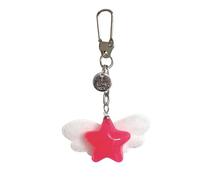 Xinsheinelry Happy Star geformter Schlüsselanhänger mit weicher Gelatine-Textur, Handytasche, permanentes grünes Kolophonium, Handwerk, transportabel, dekorativer Artikel, schöner grüner Handygurt