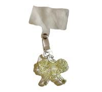 Xinsheinelry Modischer Schlüsselanhänger, Herzschild, Schlüsselanhänger, Schleife, Schlüsselanhänger, Anhänger, vielseitiges Handy-Accessoire, modischer Schmuck, grün, One size