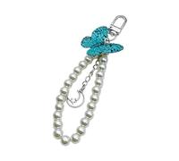 Xinsheinelry Schlüsselanhänger, Geldbörse, baumelnder Charm, tragbare Perlenkette, Anhänger, Zubehör für modebewusste Personen, Anhänger, Schlüsselanhänger, Tasche, grün, One size