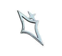 Xinsheinelry Sternförmiger Metall-Karabiner-Schlüsselanhänger mit einzigartigen Stern-Designs und Druckknopf-Clip für einfaches Tragen