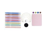 Xinsheinelry Tunesische Häkelnadel mit Kabel, tunesische afghanische Stricknadel, 3,0 mm-10 mm, austauschbares Häkelnadel-Set, Häkelnadel für tunesisches afghanisches Stricken, 12 Stück