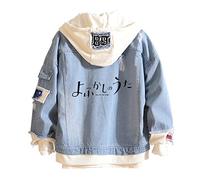 XINTAYEL Unisex japanischer Anime Call of The Night Hoodie Jacke Cosplay Nanakusa Nazuna Jeansjacke Anime Sweatshirt Kostüm