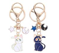 XinYangMao Sailor Moon Schlüsselanhänger Set - Niedliches Anime Katzenzubehör Geschenk für Mädchen, Katzenliebhaber & Fans