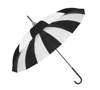 XINYIN 16k Schwarz Weißer Stilvoller Pagodenschirm Klassischer Gestreifter Regenschirm Sonne Regen Großer Regenschirm Mit Hakengriff Hochzeitszeremonie
