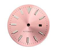 XIOKLM 24,5 mm Zifferblätter for Damen, mechanisches Zubehör, passend for 31 NH05 NH06 Gehäuse, Leuchtend(B Pink)