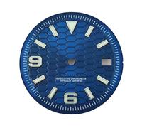 XIOKLM 31 mm blau-grüne leuchtende Zifferblattzeiger, geeignet for NH35-Uhrwerk, Ersatzzubehör(11)