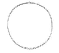 XIPIEIO Neutrale Halskette für Damen Moissanit-Tennis-Halskette für Frauen Hochzeitsschmuck Splitter 18 Karat Halsketten europäischer amerikanischer Retro-Schmuck