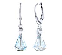 XIRIUS Raindrop Silberohrringe 14 mm Blue Shade mit Swarovski® Crystals