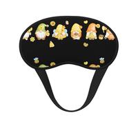 Xiso Ver Bee Happy Sonnenblumenzwerge, Schlafmaske, verstellbare Augenmaske, weiche Schlaf-Augenabdeckungen zum Schlafen, perfekte Schattierung, reduziert Augenödeme