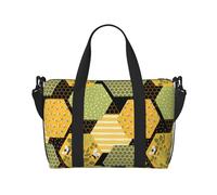 Xiso Ver Bee Honey Reisetasche für Damen und Herren, Wochenendtasche, Handgepäck, Übernachtungstasche, Tragetasche, Yoga, Turnbeutel für Fitnessstudio, Arbeit, Wochenende, Reisen, persönliche