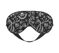 Xiso Ver Schlafmaske mit abstrakten Blumen, verstellbar, doppelseitig, weiche Schlaf-Augenabdeckungen zum Schlafen, perfekte Schattierung, reduziert Augenödeme