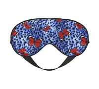Xiso Ver Schlafmaske mit abstrakten bunten Schmetterlingen, verstellbar, doppelseitig, weiche Schlaf-Augenabdeckungen zum Schlafen, perfekte Schattierung, reduziert Augenödeme