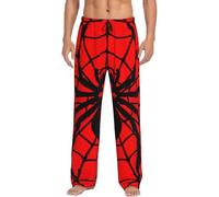Xiso Ver Spider on the Web Herren-Schlafanzughose, bequeme Lounge-Pyjamahose, lässige Pyjamahose