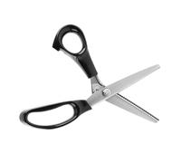 Xiuganpo Professionelle Zackenschere aus Edelstahl mit Dreieckiger Kante, Schere 3, 5, 7 Mm, für Stoffe, Handwerk, Leder, 23 Cm (zm)