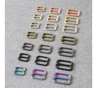 XIUPO 10 Stücke 15mm 20mm 25mm Taschengurte Gürtelschnalle Metallschieber Tri Gliders Teller Für Gurtband Leder Bekleidung Nähen DIY Zubehör