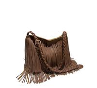 XIUsheUA Umhängetasche mit Quasten Fransen Quaste Tasche Ledertaschen Frauen Schulter Umhängetaschen Damen Handtaschen Kunstleder