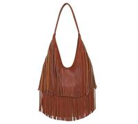 XIUsheUA Umhängetasche mit Quasten Lange Quaste Halbmond Handtasche, Y2k Mädchen Hobo Unterarm Schultertasche, Designer Große Kapazität Einkaufstasche, Punk Street Weiche Geldbörse
