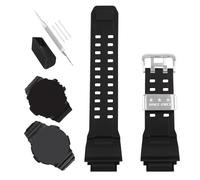 XIW Ersatz-Uhrenarmband aus Kunstharz, kompatibel mit 10455201 Casio G-Shock GW9400 GW-9400-1 GW-9400BJ-1 GW-9400J-1 RANGEMAN GW-9200 GW-9300 G-9400 Schwarz