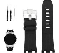 XIW Kompatibel mit 28 mm Audemars Piguet AP Royal Oak Offshore-Uhr 15703 15710 15400 26470 26400, Gummi-Uhrenarmband, Ersatz für Herren, Silikon-Armband, Damen-Armband, 28 mm, Gummi, Gummi