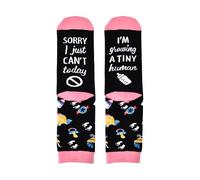 Xiyantiji Schwangerschafts-Scoks Geschenke für Frauen, Mütter zum ersten Mal, für neue Mutter, Weihnachten, Bithday, Geschenke für Tochter, Freunde, I'm Growing A Tiny Human Expecting Mother Socken