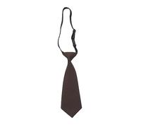 Xjdzineq Fliege für Kinder, Schuluniform, für Jungen und Mädchen, Hochzeit, bequeme Schnalle, einfach zu tragen, vielseitig, für Jungen und Schule, Kaffeebraun, One size