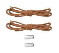 Xjdzineq Hochelastische Schnürsenkel aus Nylon mit Metallösen für verschiedene Typen, Sneaker, Saiten für den täglichen Gebrauch, zum Hineinschlüpfen, braun, Einheitsgröße