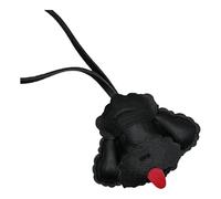 Xjdzineq Pudel-Schlüsselanhänger, leichtes PU-Leder, modische Taschen für Hundeliebhaber, Schlüssel und Alltagsdekoration, Hundebesitzer, Schwarz , One size
